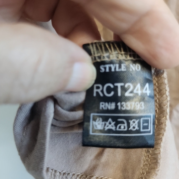 POL Tan Swim Coverup with Intricate Cut-Out Design - Picture 5 of 5